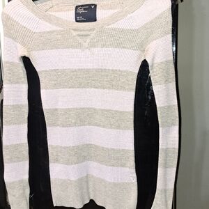 Striped V-Neck Sweater